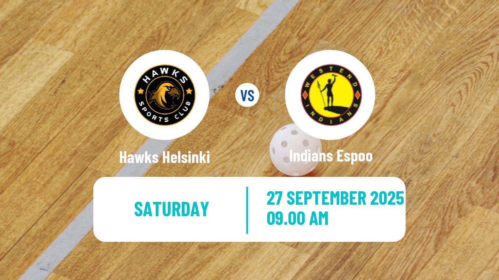Floorball Finnish F-Liiga Hawks Helsinki - Indians Espoo