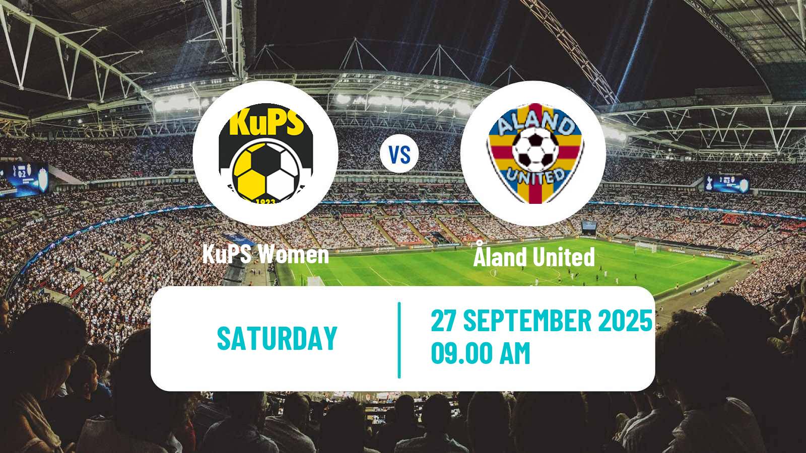 Soccer Finnish Kansallinen Liiga Women KuPS - Åland United