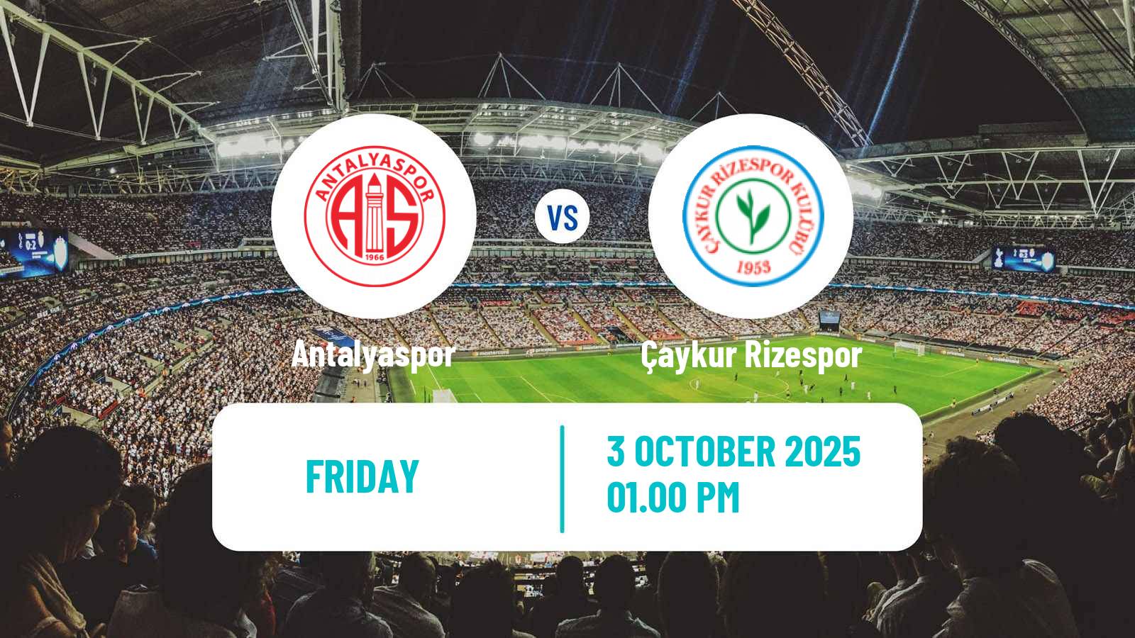 Soccer Turkish Super League Antalyaspor - Çaykur Rizespor