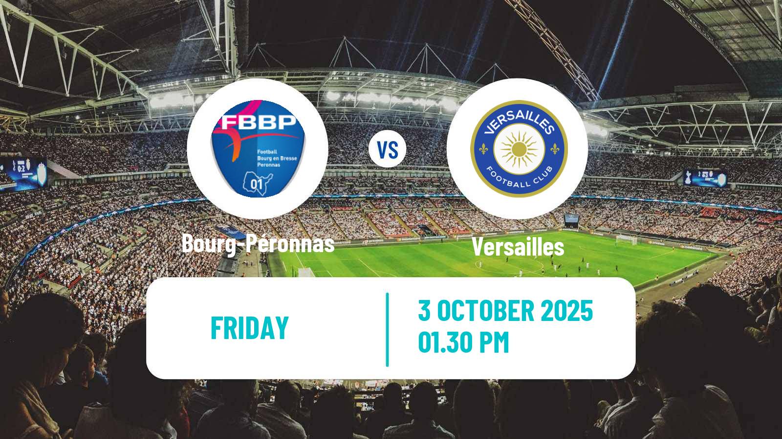 Soccer French National League Bourg-Péronnas - Versailles