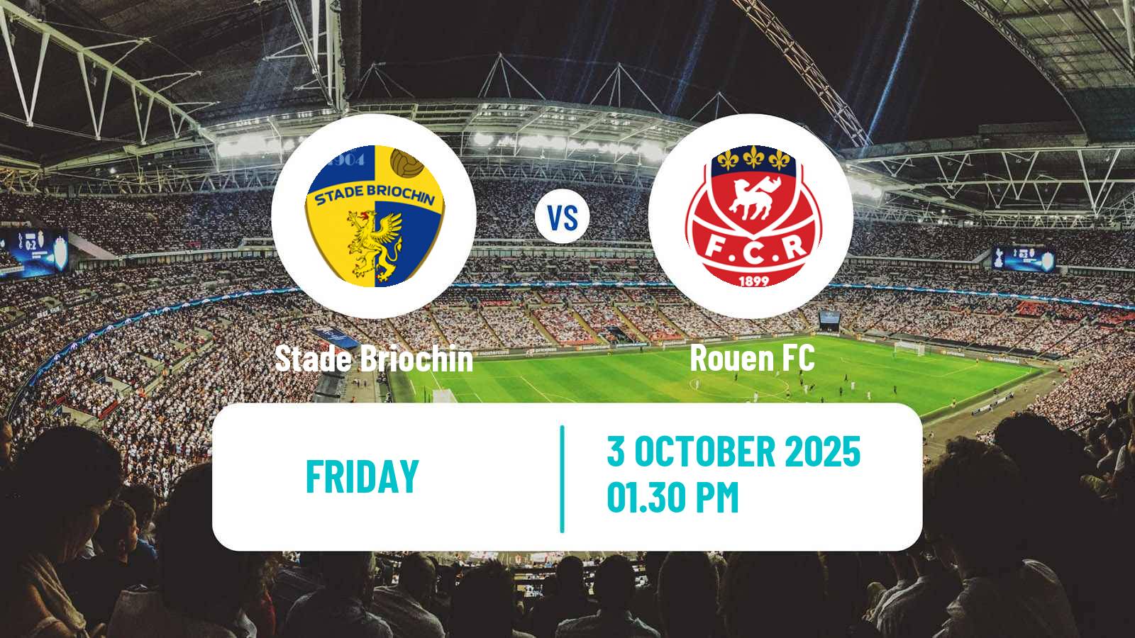 Soccer French National League Stade Briochin - Rouen FC