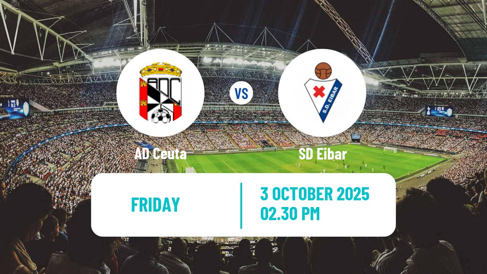 Soccer Spanish LaLiga2 Ceuta - Eibar