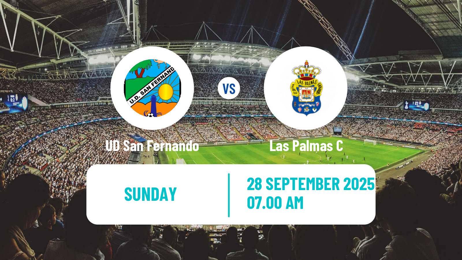 Soccer Spanish Tercera RFEF - Group 12 UD San Fernando - Las Palmas C