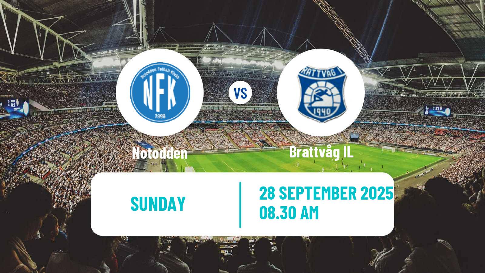 Soccer Norwegian Division 2 - Group 1 Notodden - Brattvåg