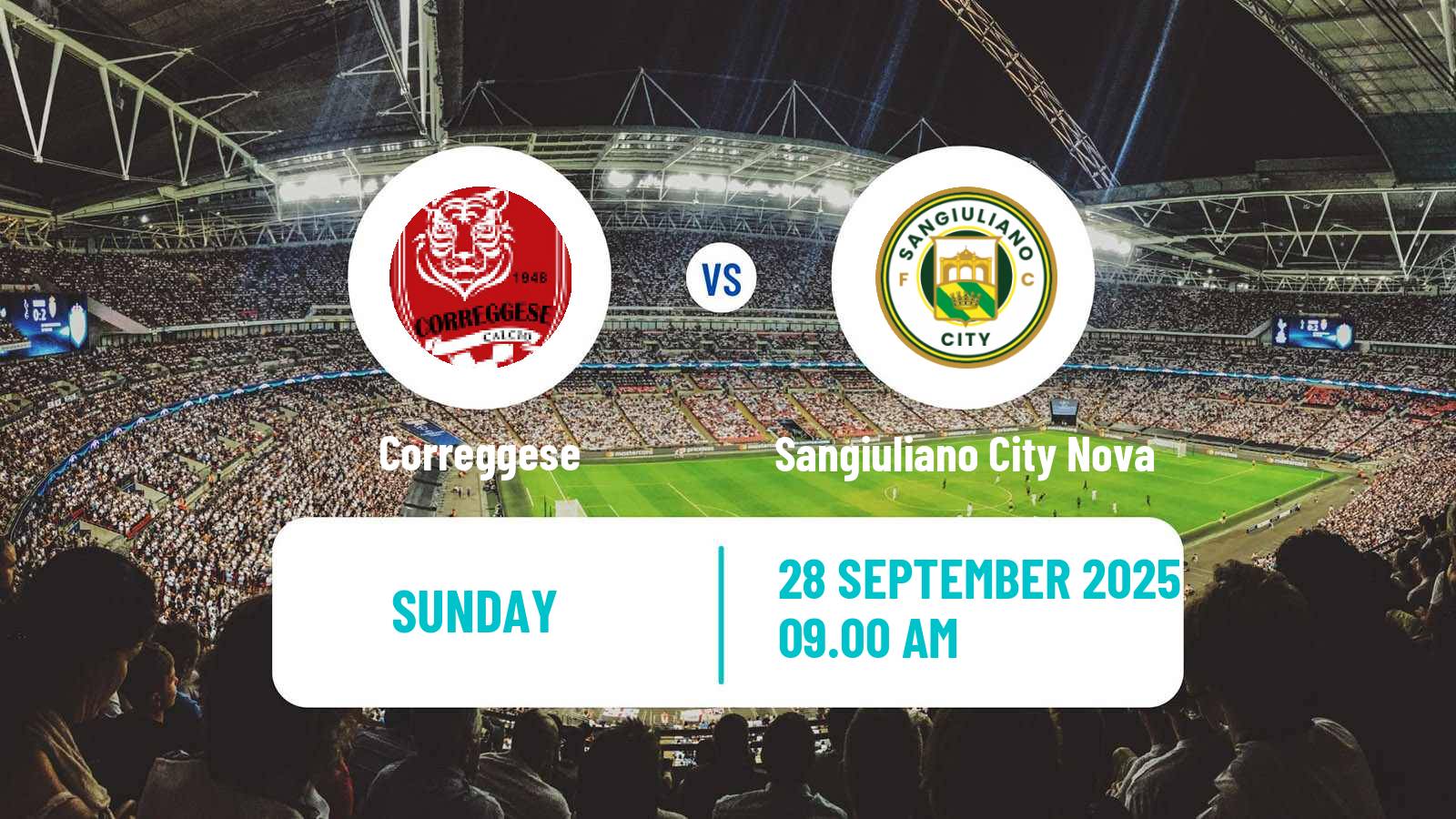 Soccer Italian Serie D - Group D Correggese - Sangiuliano City Nova