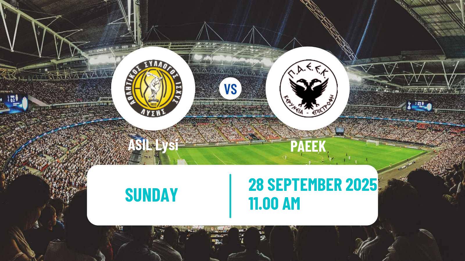 Soccer Cypriot Division 2 ASIL Lysi - PAEEK