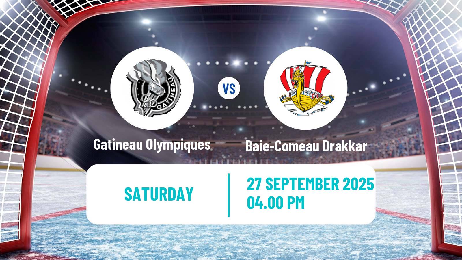 Hockey QMJHL Gatineau Olympiques - Baie-Comeau Drakkar