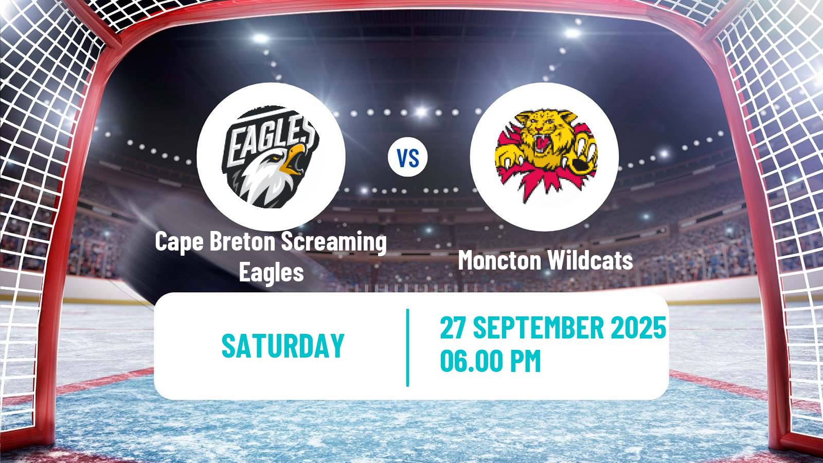 Hockey QMJHL Cape Breton Screaming Eagles - Moncton Wildcats