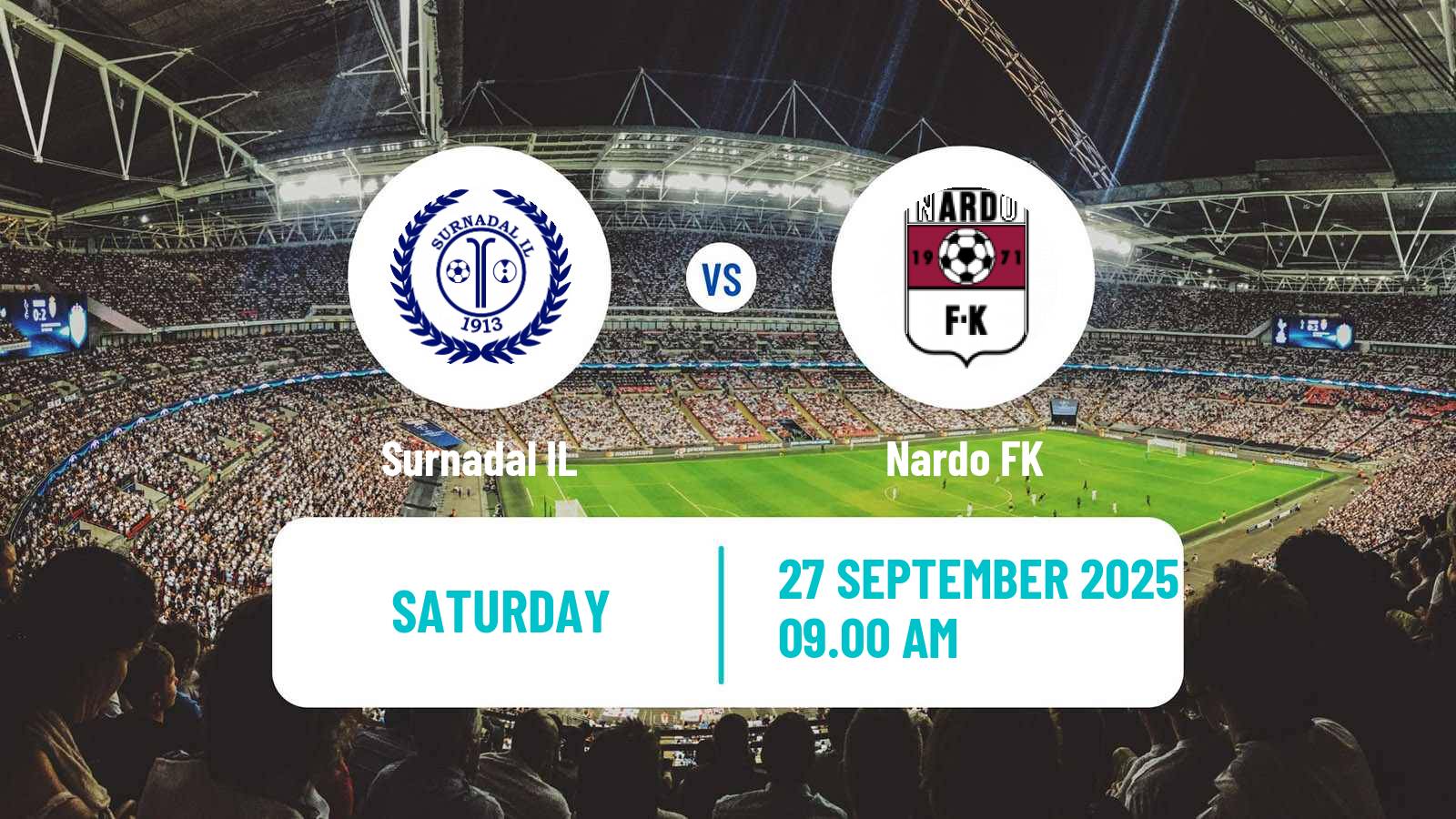 Soccer Norwegian Division 3 - Group 2 Surnadal IL - Nardo
