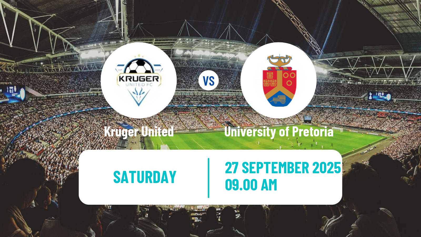 Soccer South African First Division Kruger United - University of Pretoria