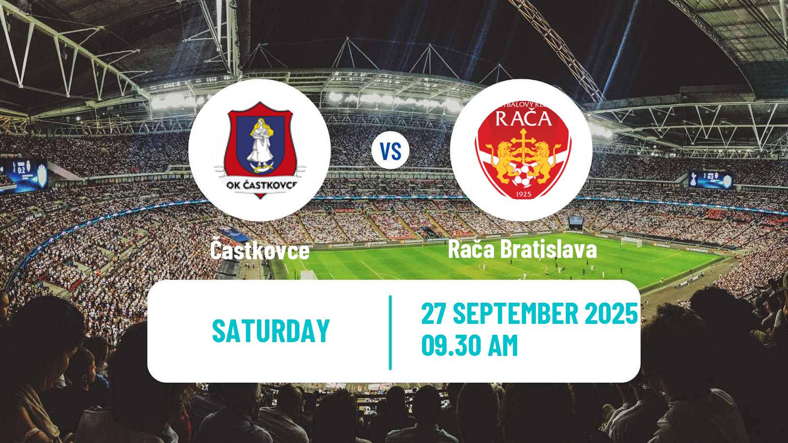Soccer Slovak 3 Liga West Častkovce - Rača Bratislava