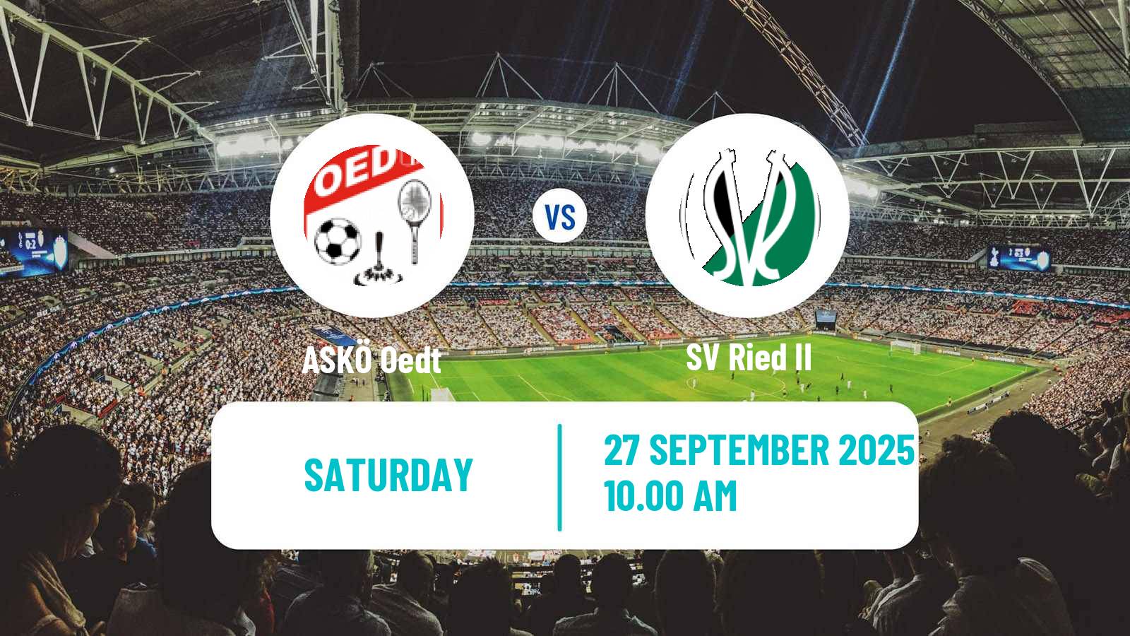 Soccer Austrian Regionalliga Central ASKÖ Oedt - Ried II