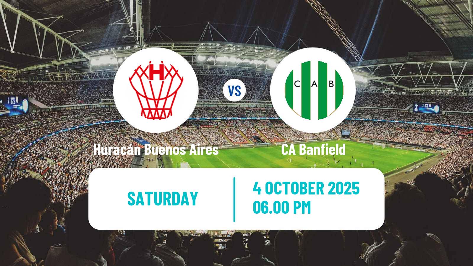 Soccer Argentinian Liga Profesional Huracán Buenos Aires - Banfield