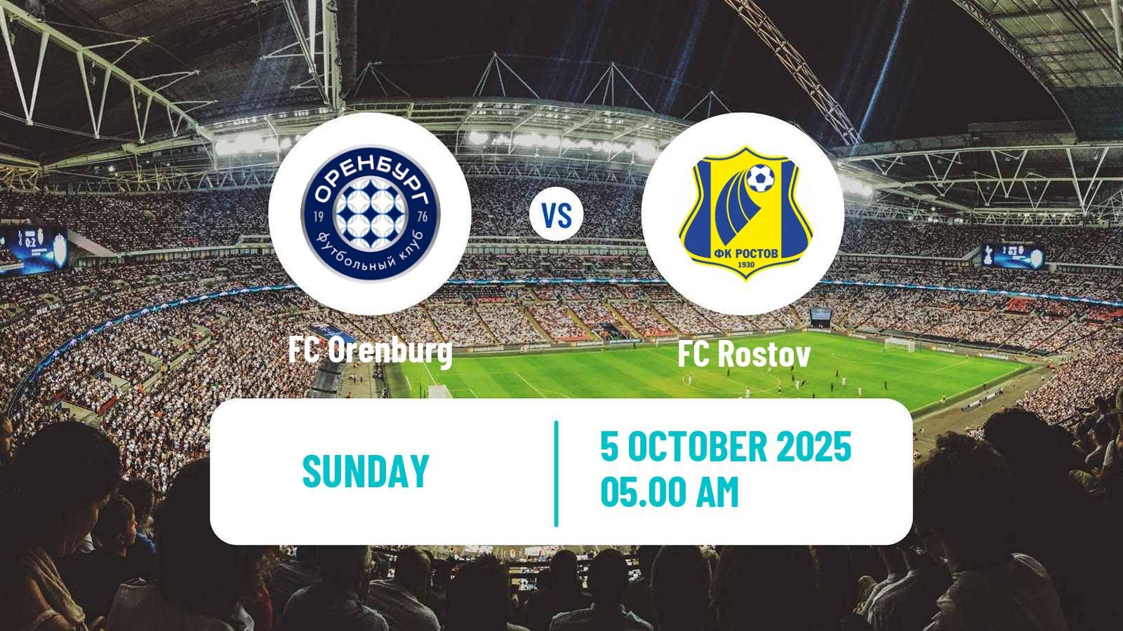 Soccer Russian Premier League Orenburg - Rostov