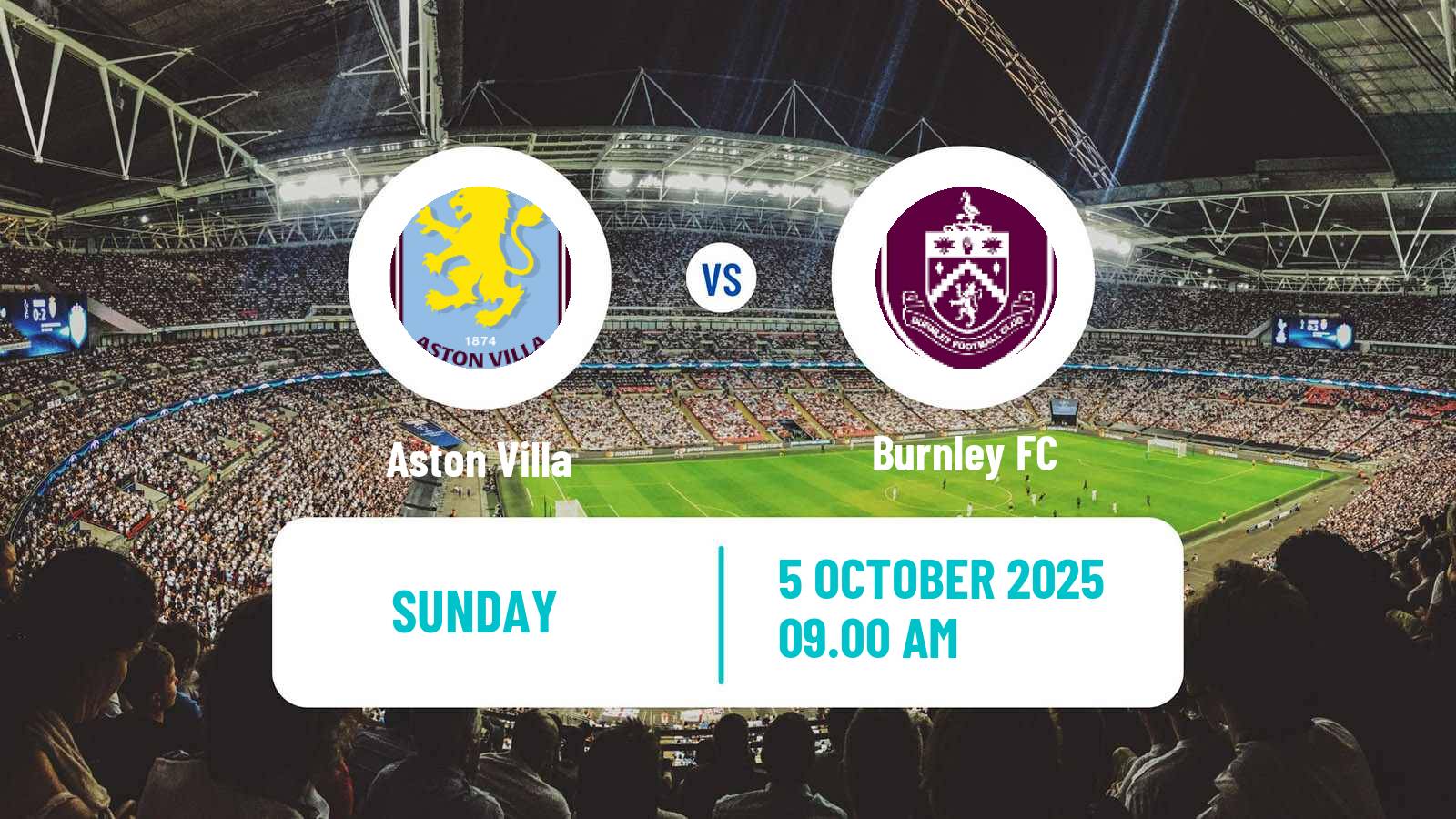Soccer English Premier League Aston Villa - Burnley