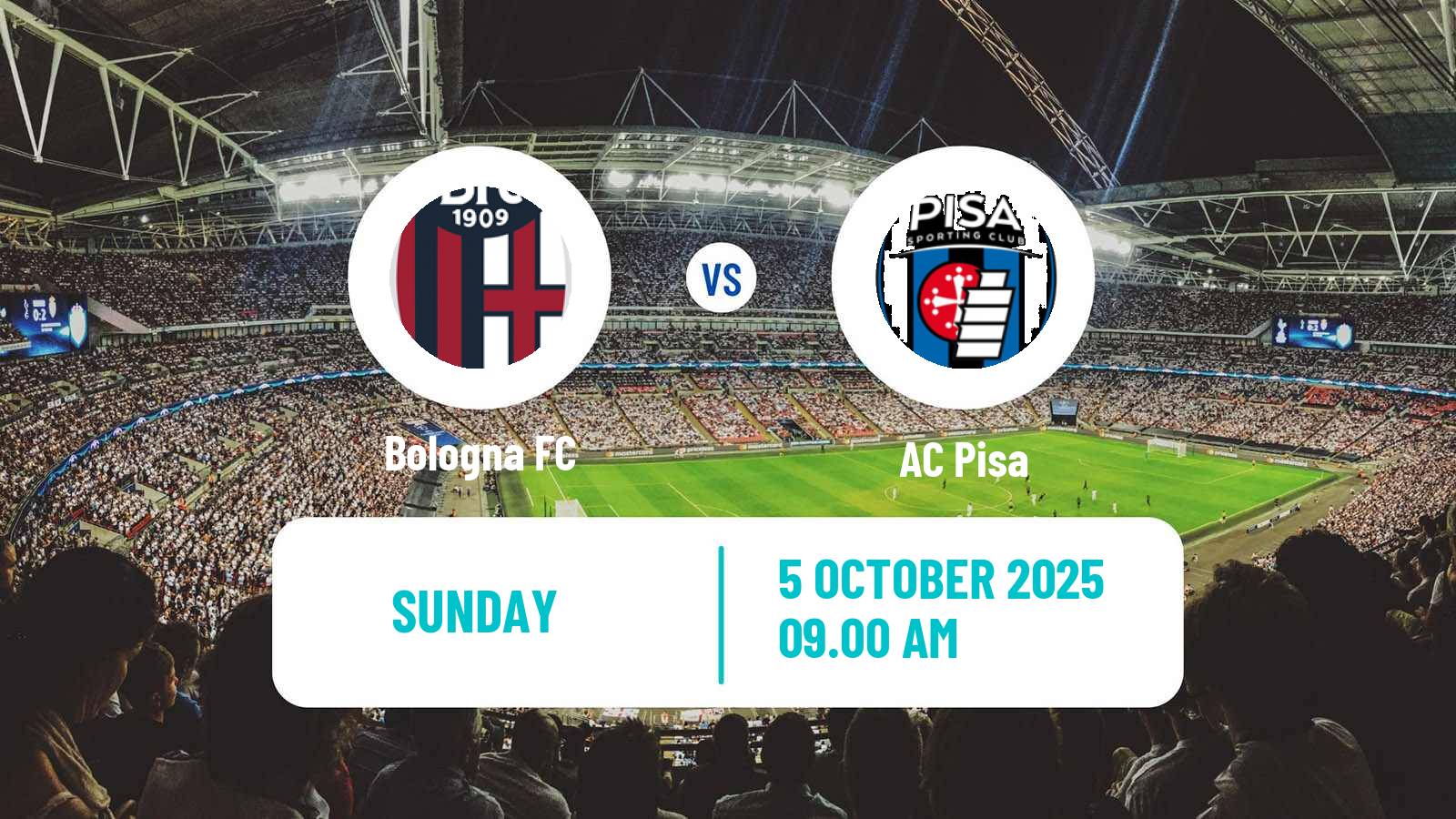 Soccer Italian Serie A Bologna - Pisa
