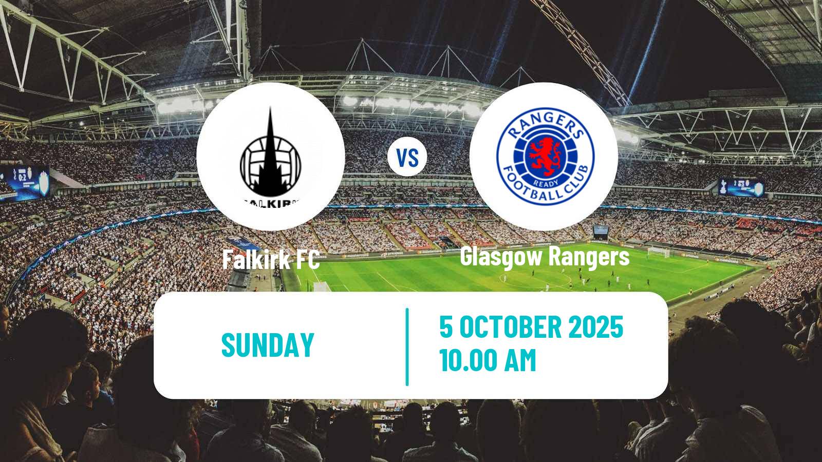 Soccer Scottish Premier League Falkirk - Glasgow Rangers