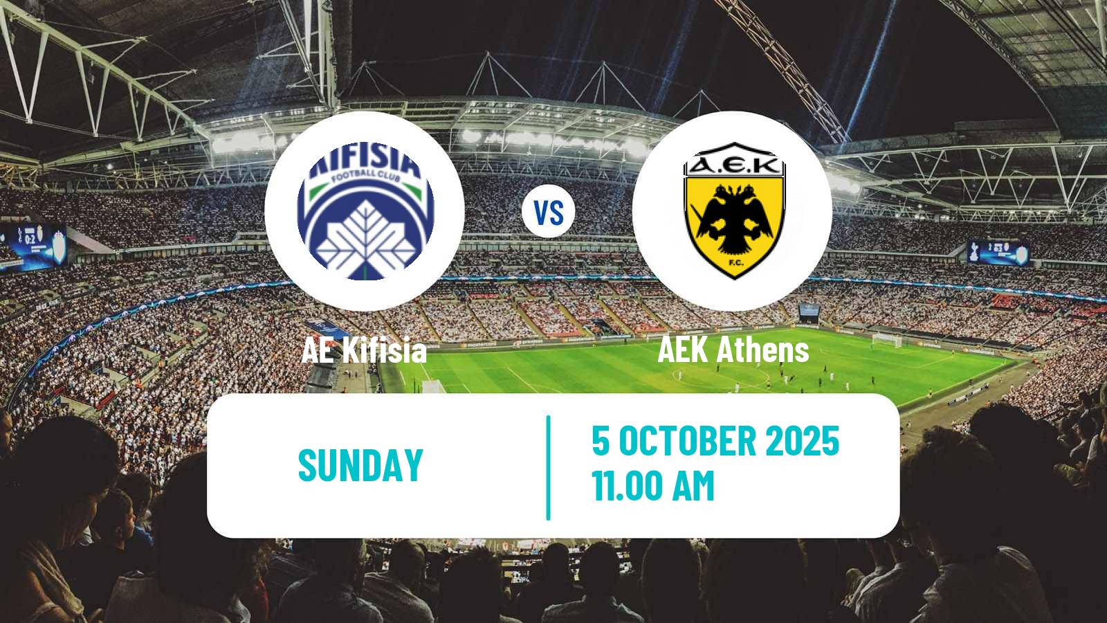 Soccer Greek Super League AE Kifisia - AEK Athens