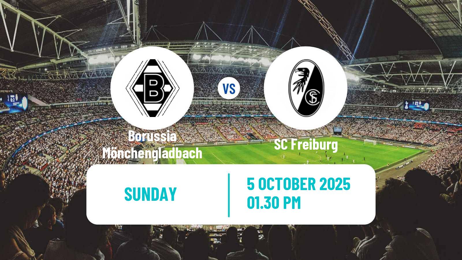 Soccer German Bundesliga Borussia Mönchengladbach - Freiburg
