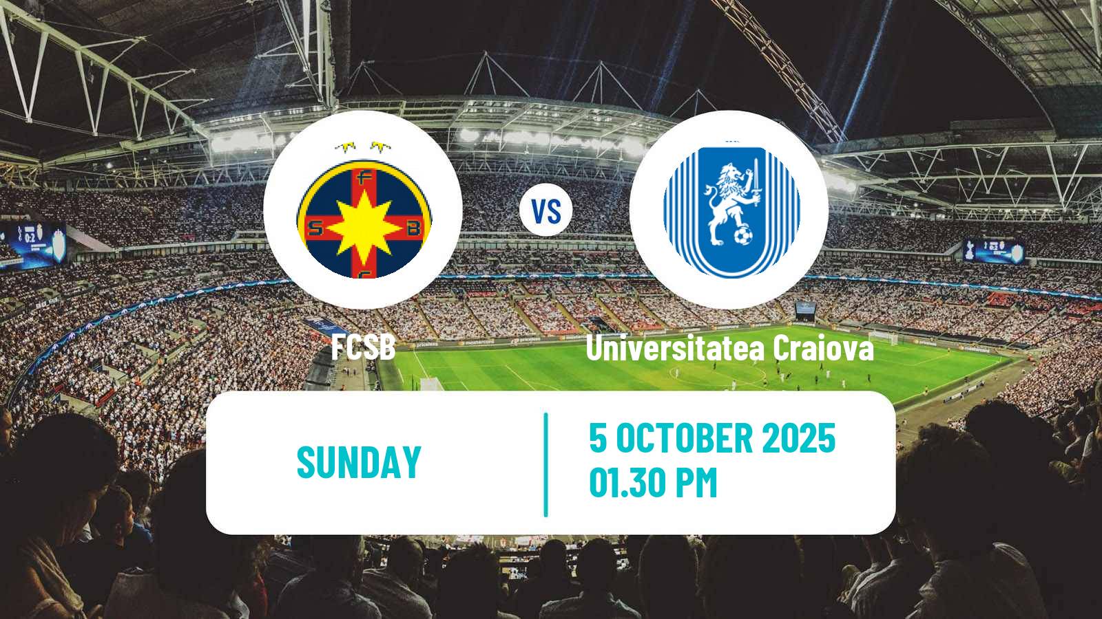 Soccer Romanian Liga 1 FCSB - Universitatea Craiova