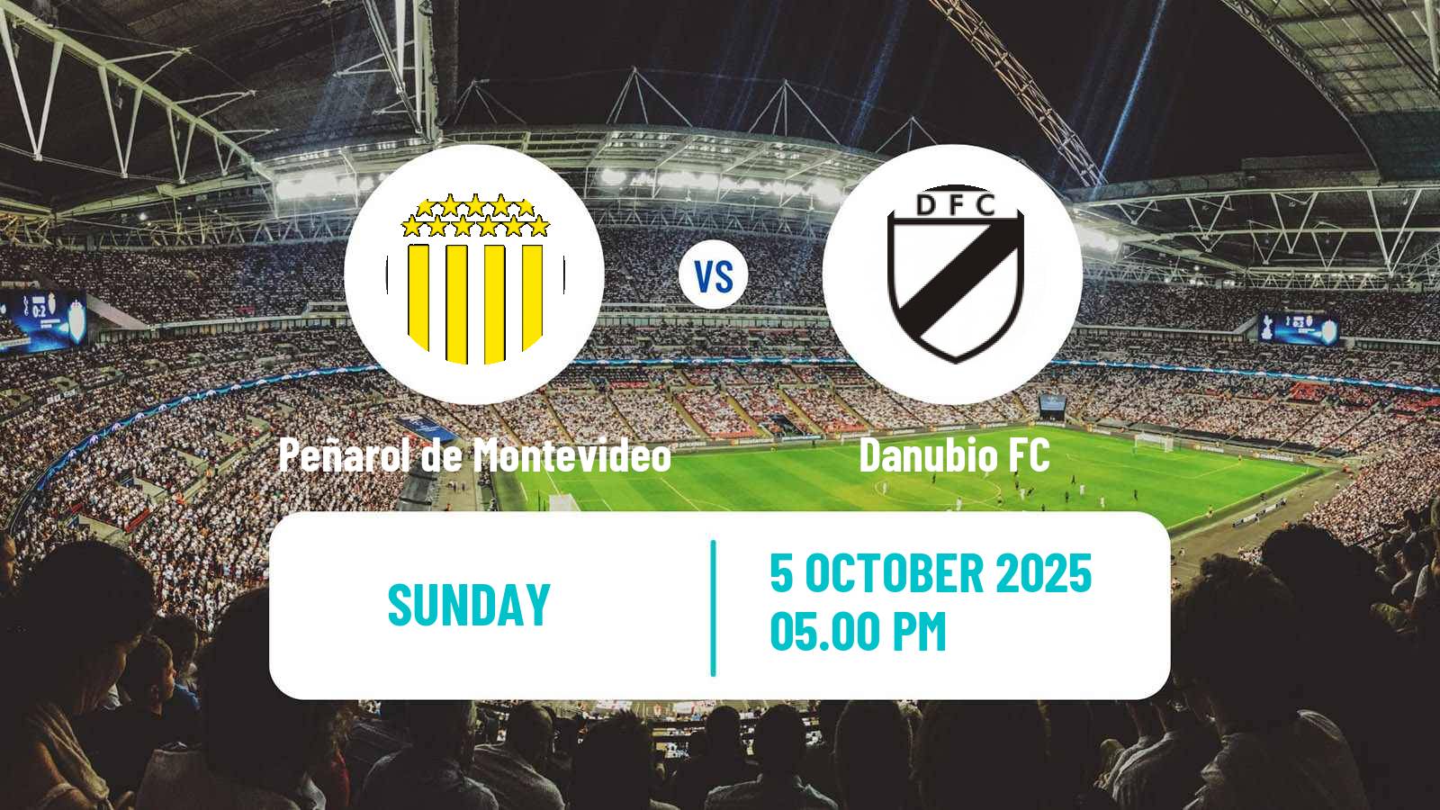 Soccer Uruguayan Primera Division Peñarol de Montevideo - Danubio