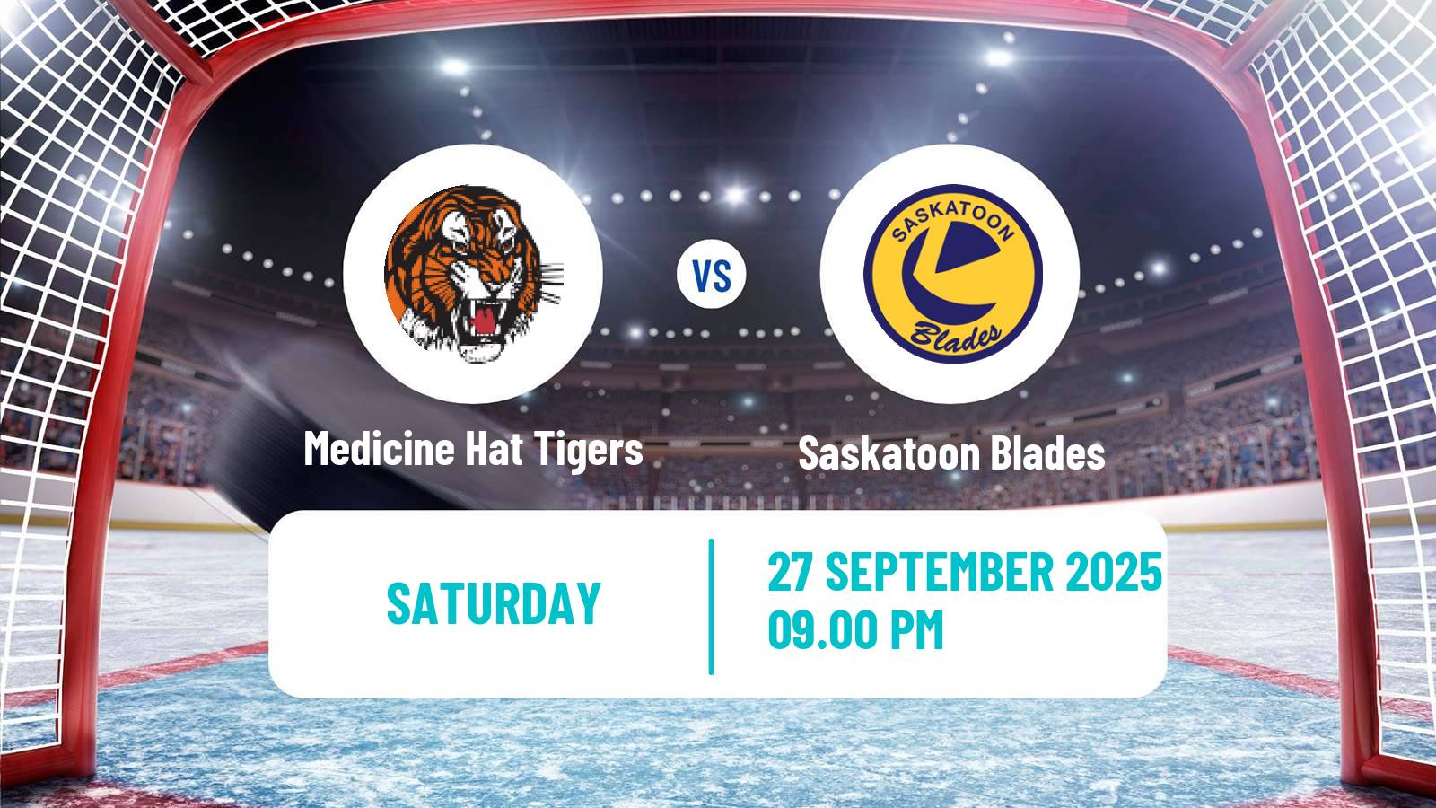 Hockey WHL Medicine Hat Tigers - Saskatoon Blades