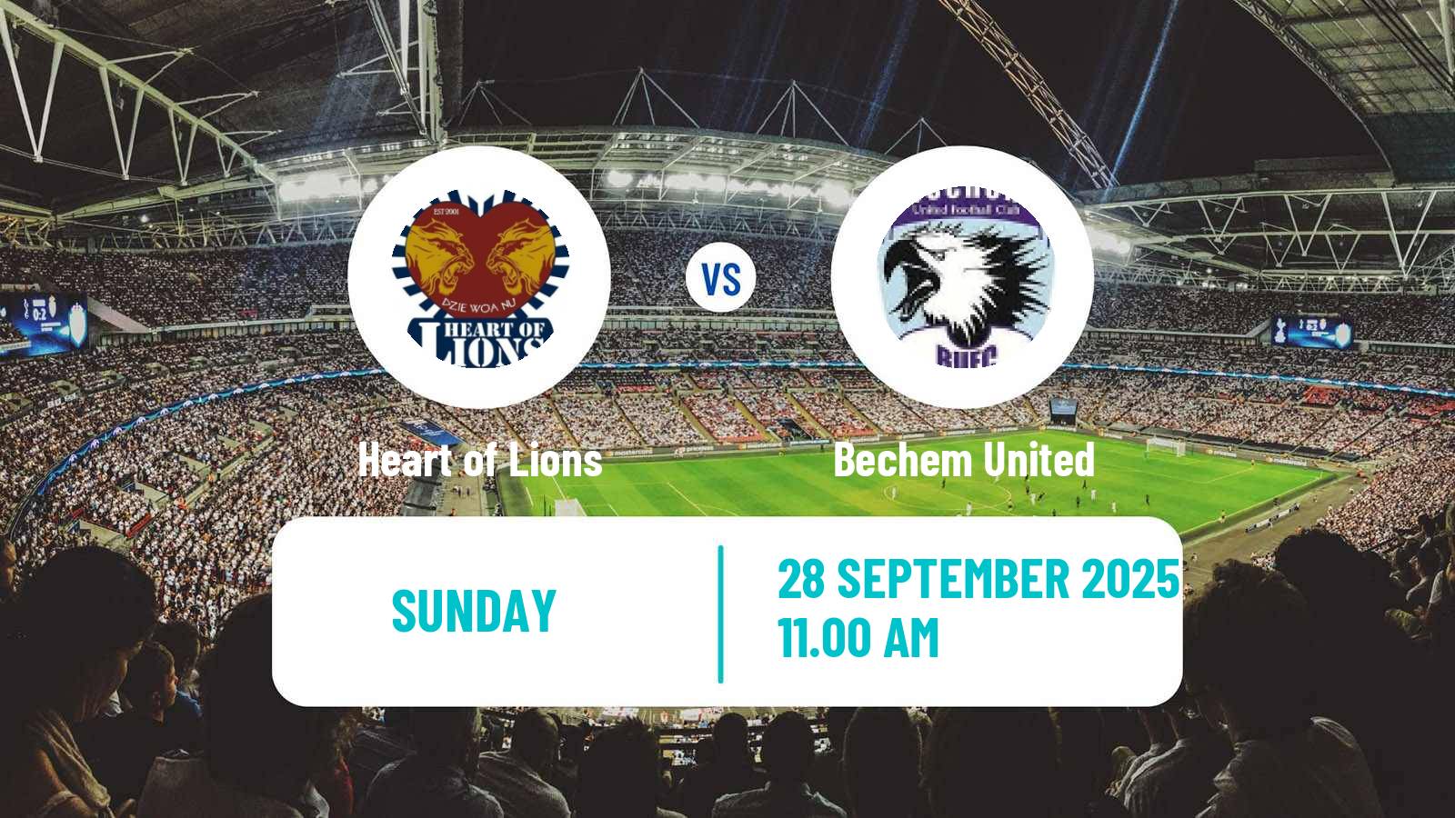 Soccer Ghanaian Premier League Heart of Lions - Bechem United