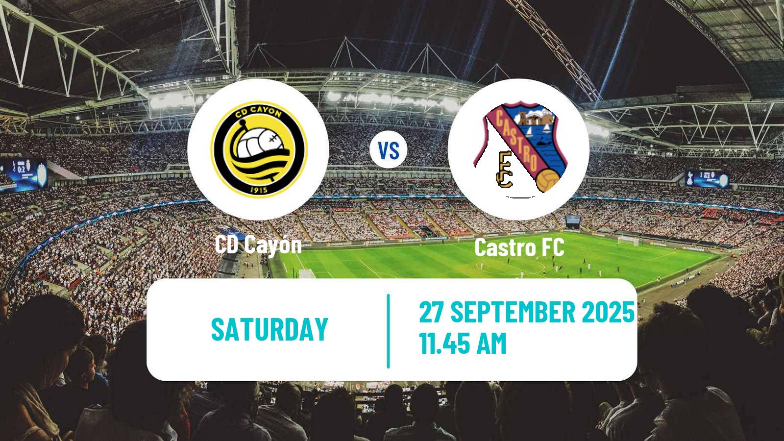 Soccer Spanish Tercera RFEF - Group 3 Cayón - Castro