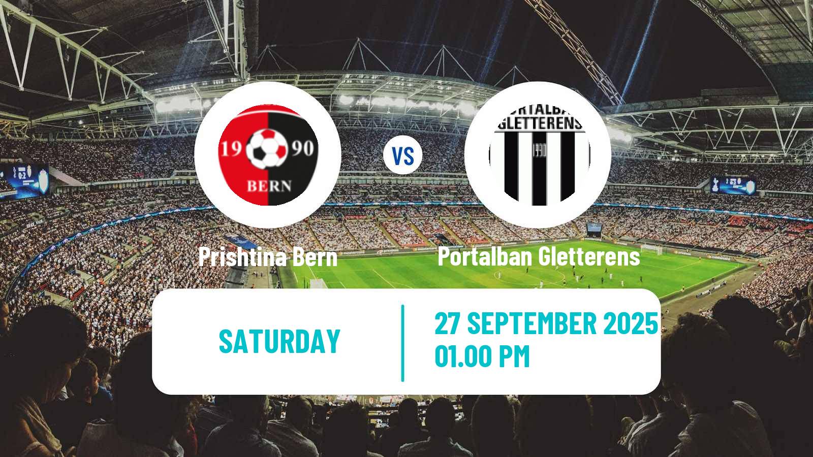 Soccer Swiss 1 Liga Classic Group 1 Prishtina Bern - Portalban Gletterens