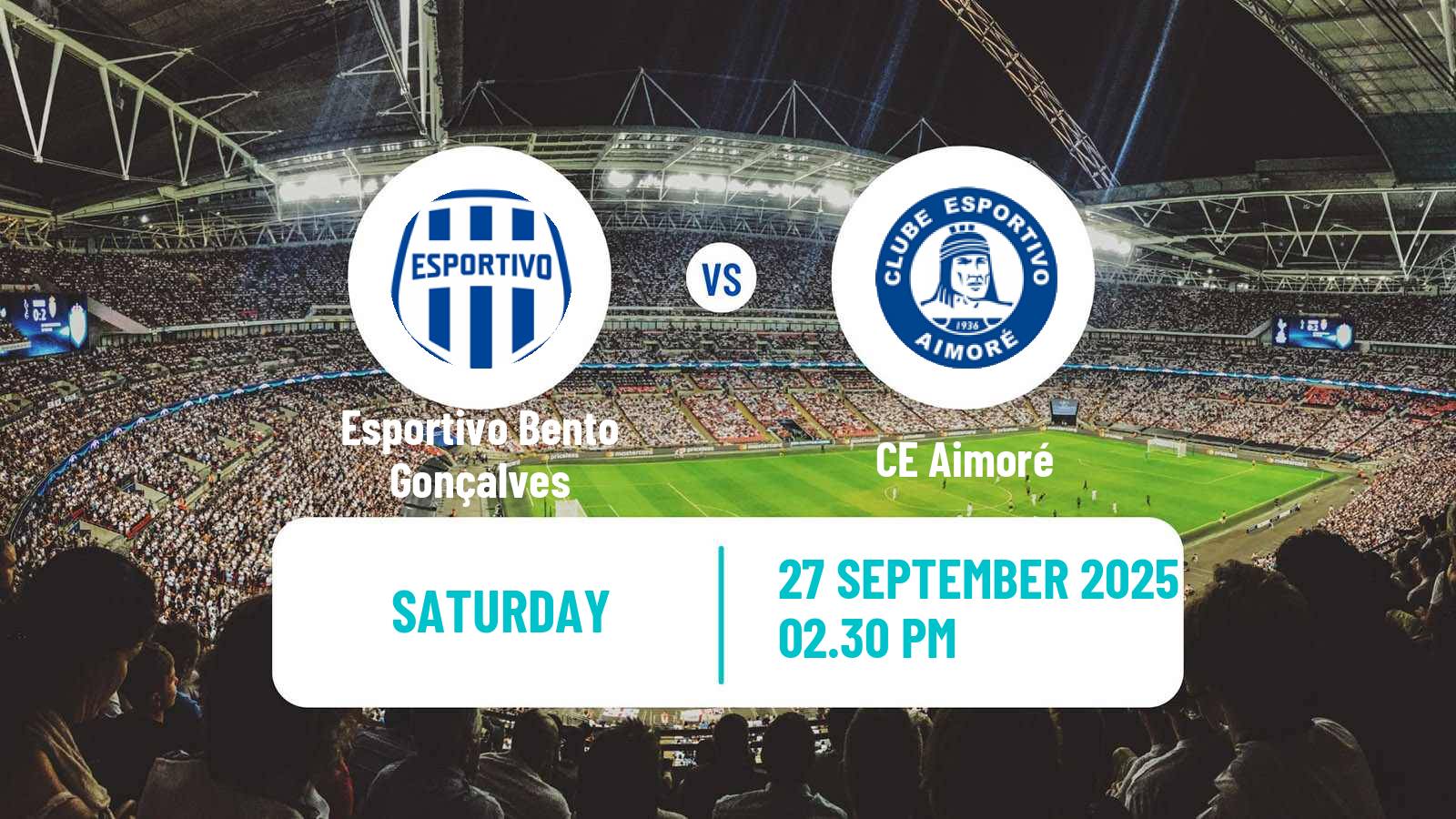 Soccer Brazilian Copa FGF Esportivo Bento Gonçalves - Aimoré