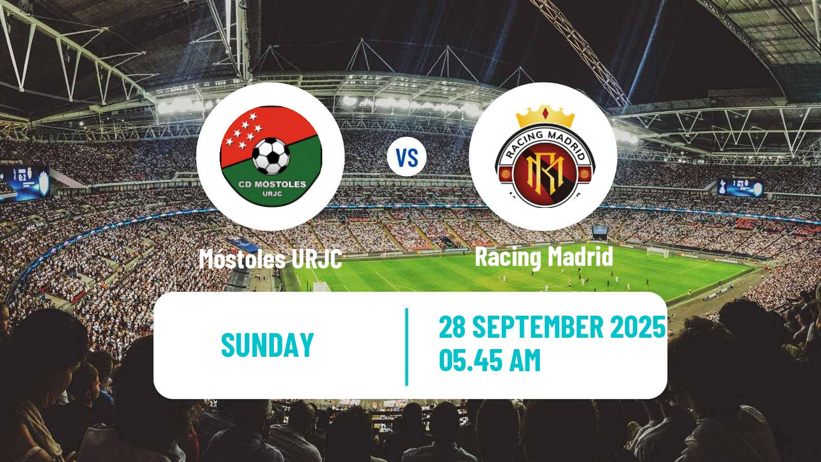 Soccer Spanish Tercera RFEF - Group 7 Móstoles URJC - Racing Madrid