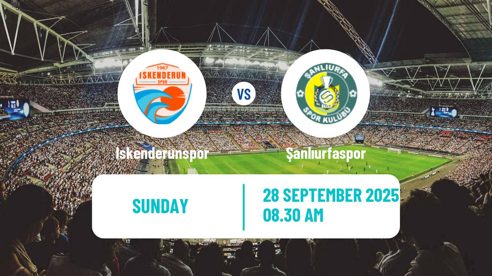 Soccer Turkish Second League White Group Iskenderunspor - Şanlıurfaspor