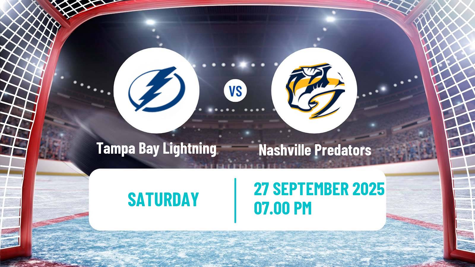 Hockey NHL Tampa Bay Lightning - Nashville Predators