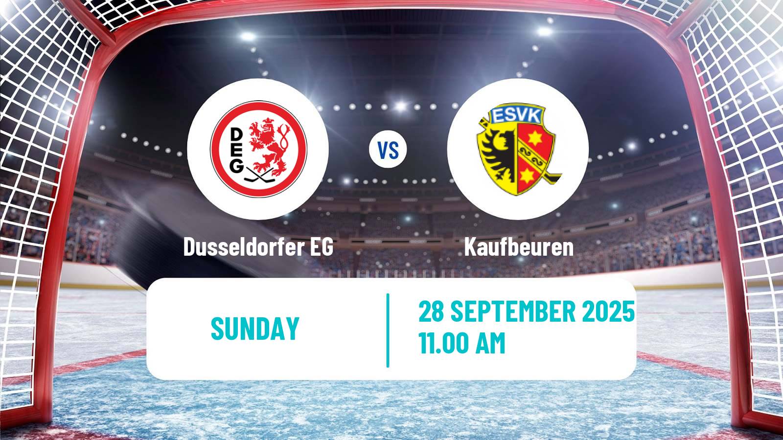 Hockey German DEL2 Dusseldorfer EG - Kaufbeuren