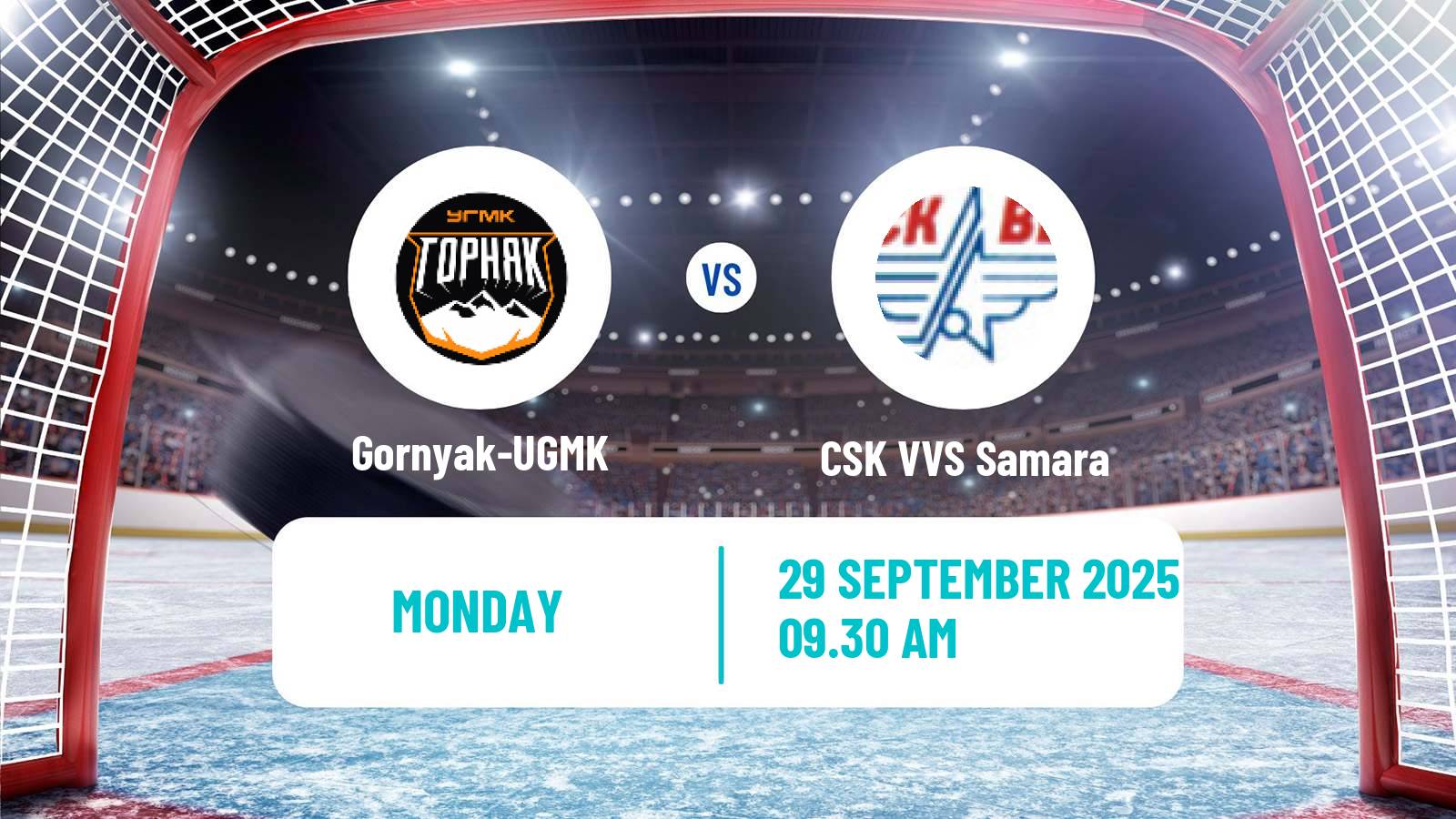 Hockey VHL Gornyak-UGMK - CSK VVS Samara