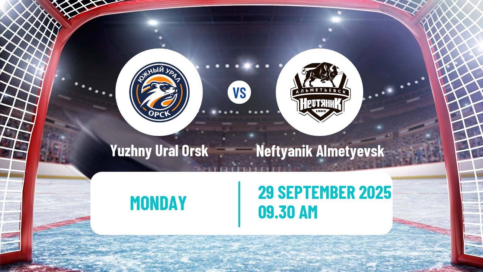 Hockey VHL Yuzhny Ural Orsk - Neftyanik Almetyevsk
