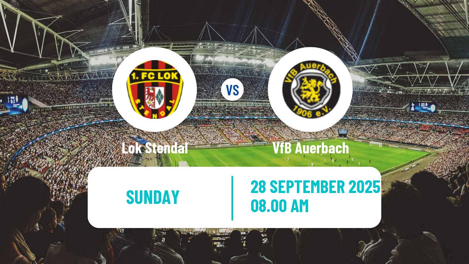 Soccer German Oberliga NOFV- Süd Lok Stendal - Auerbach