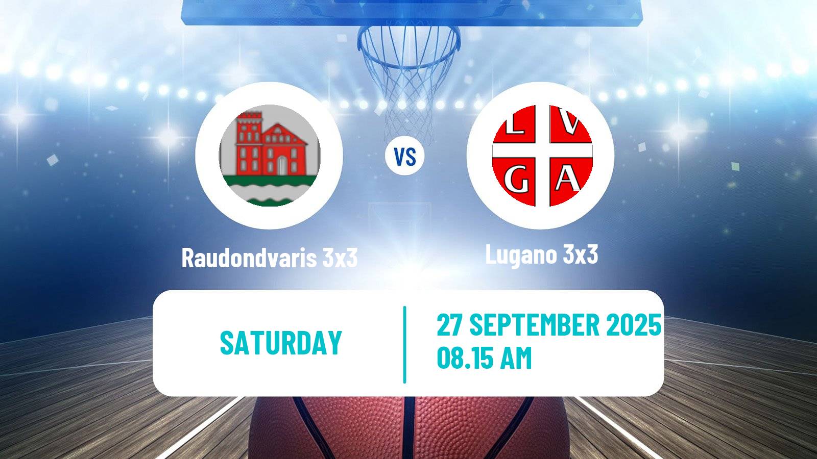 Basketball World Tour Shanghai 3x3 Raudondvaris 3x3 - Lugano 3x3