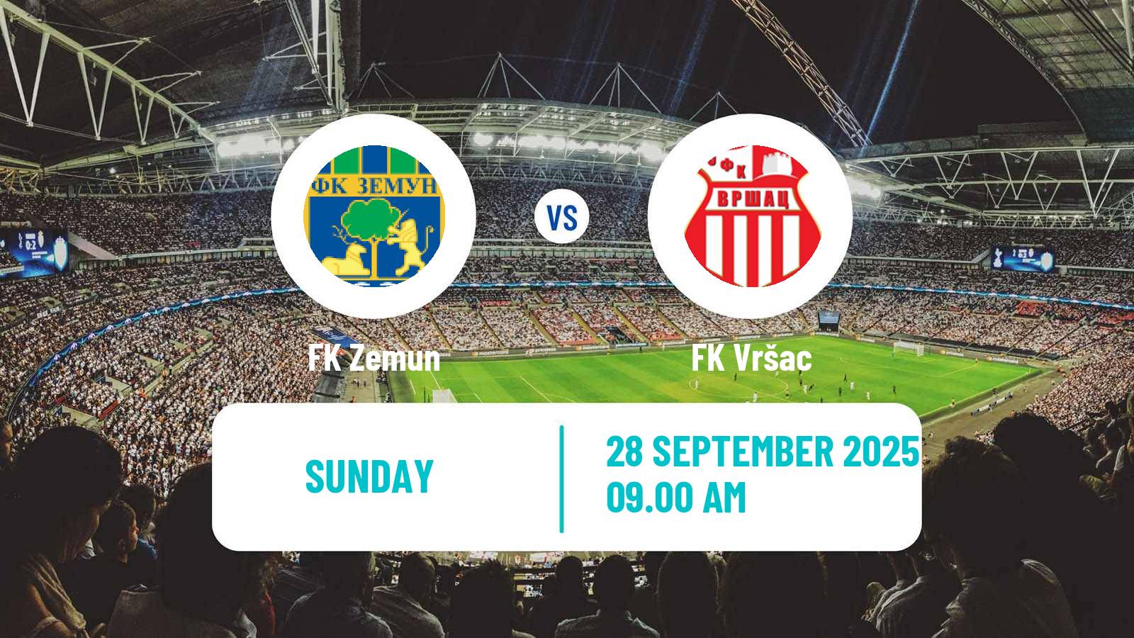 Soccer Serbian Prva Liga Zemun - Vršac