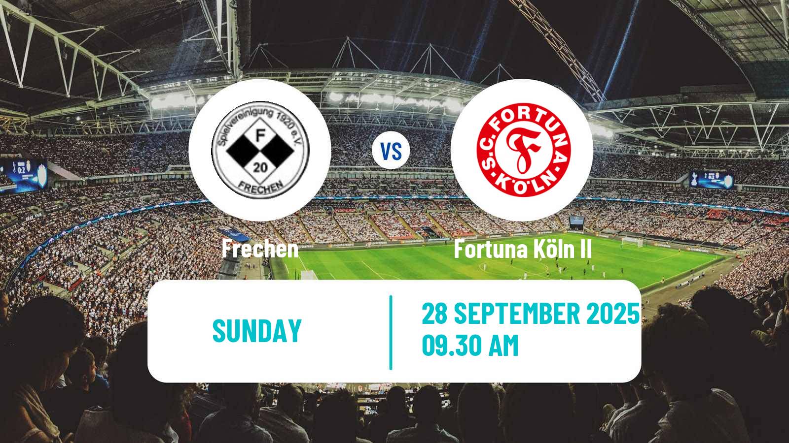 Soccer German Oberliga Mittelrhein Frechen - Fortuna Köln II