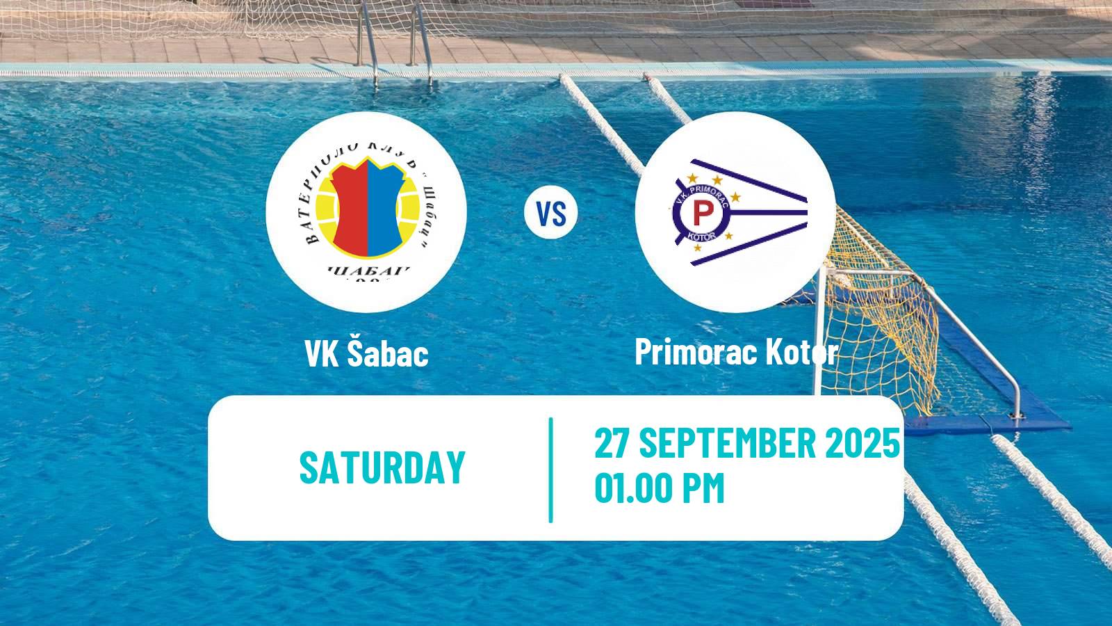 Water polo Regional League Water Polo Šabac - Primorac Kotor