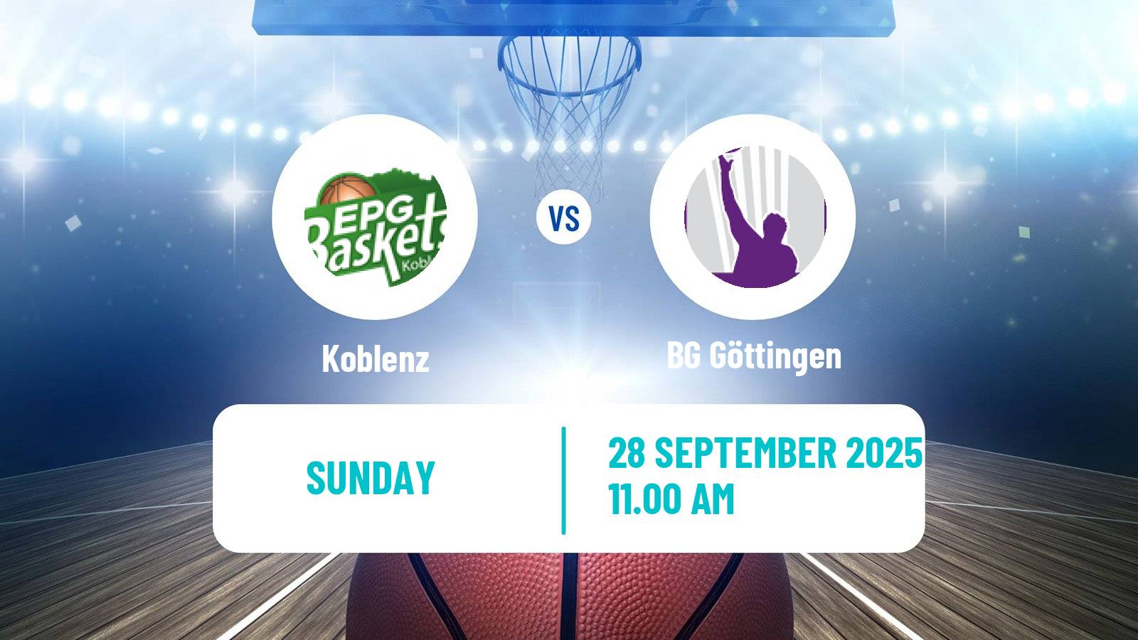 Basketball German Pro A Basketball Koblenz - BG Göttingen