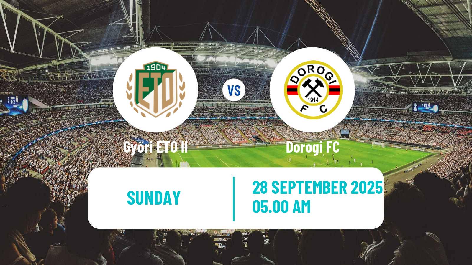Soccer Hungarian NB III Northwest Győri ETO II - Dorogi