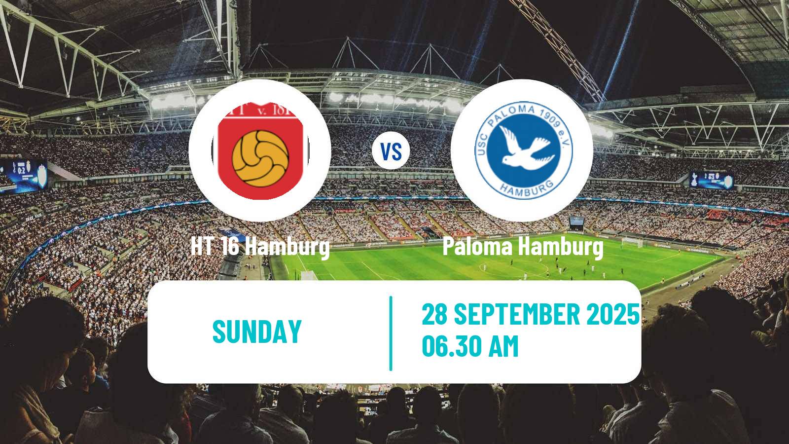 Soccer German Oberliga Hamburg HT 16 Hamburg - Paloma Hamburg
