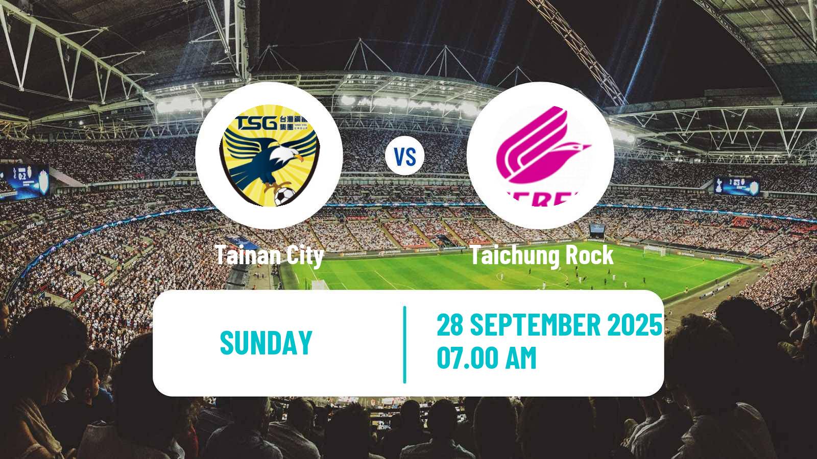 Soccer Taiwan Premier League Tainan City - Taichung Rock