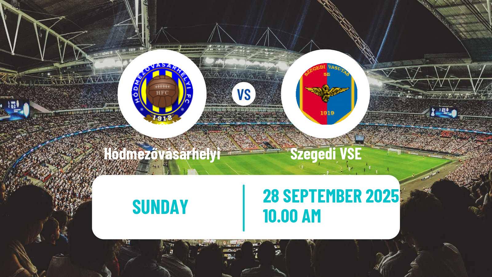 Soccer Hungarian NB III Southeast Hódmezővásárhelyi - Szegedi VSE