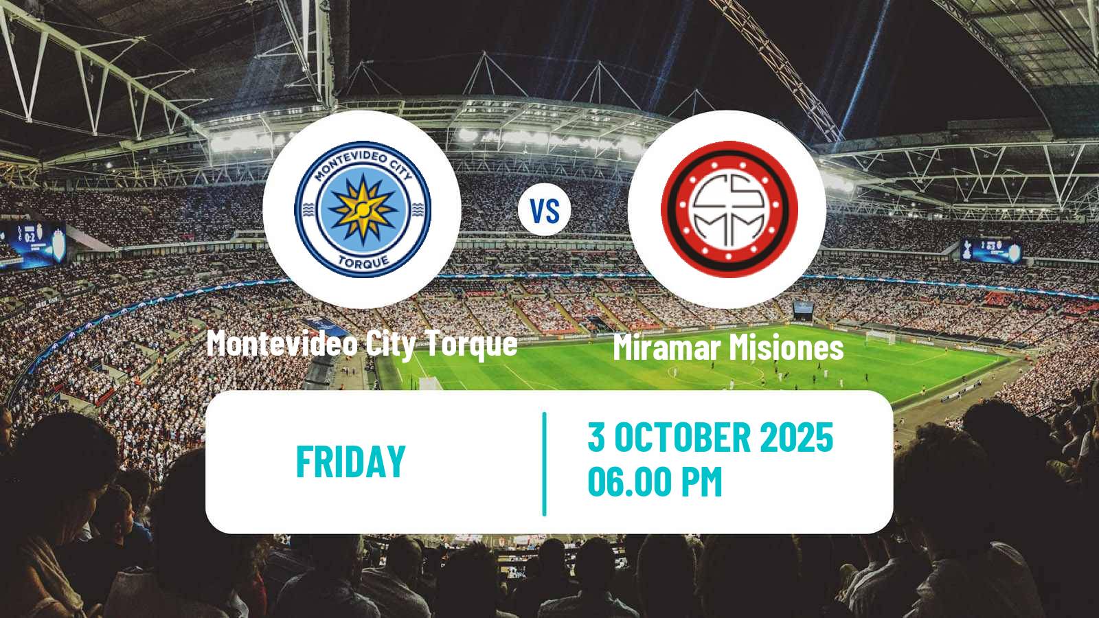 Soccer Uruguayan Primera Division Montevideo City Torque - Miramar Misiones
