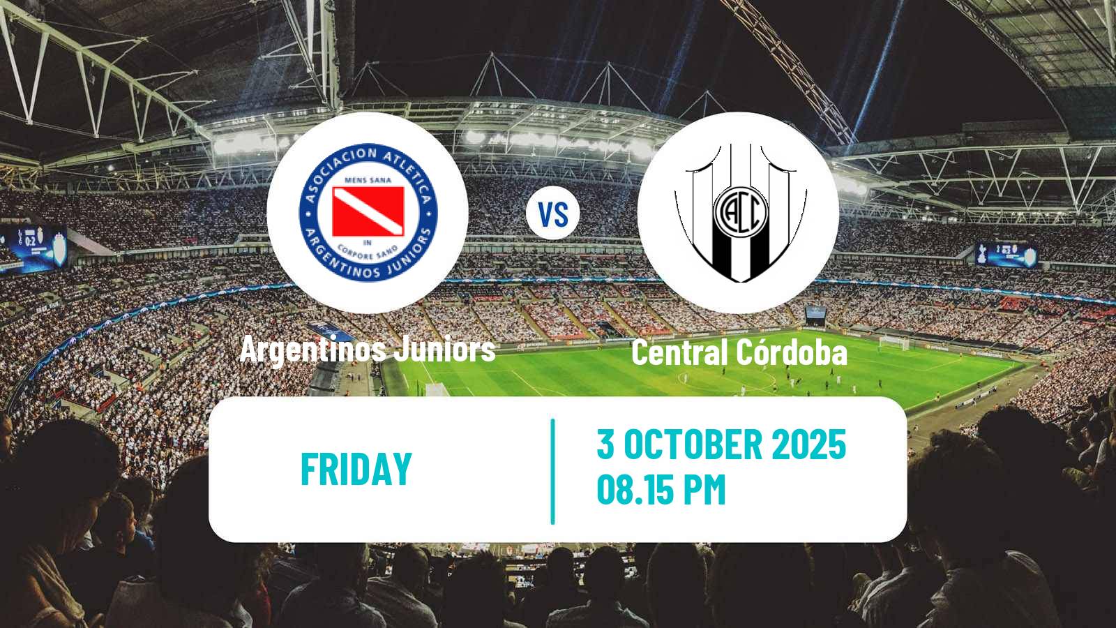Soccer Argentinian Liga Profesional Argentinos Juniors - Central Córdoba