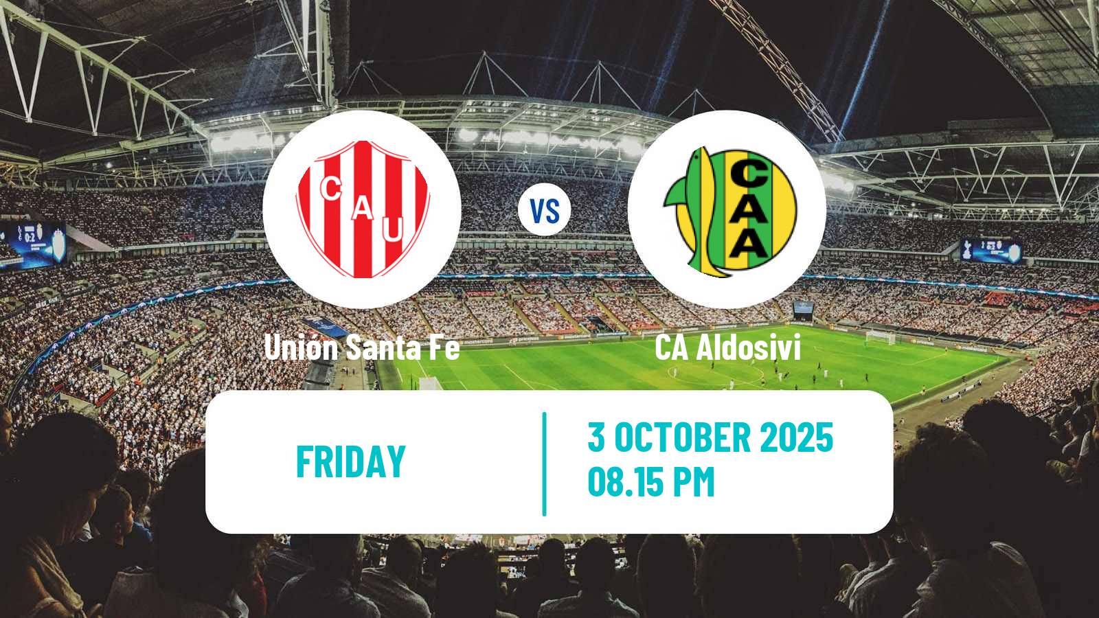 Soccer Argentinian Liga Profesional Unión Santa Fe - Aldosivi