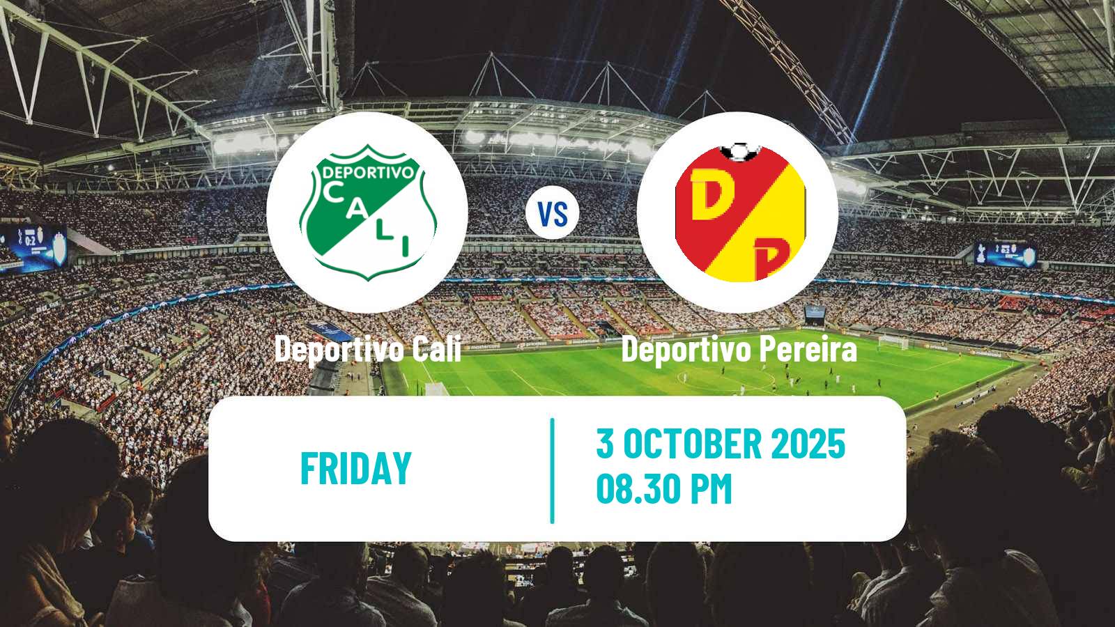 Soccer Colombian Primera A Deportivo Cali - Deportivo Pereira